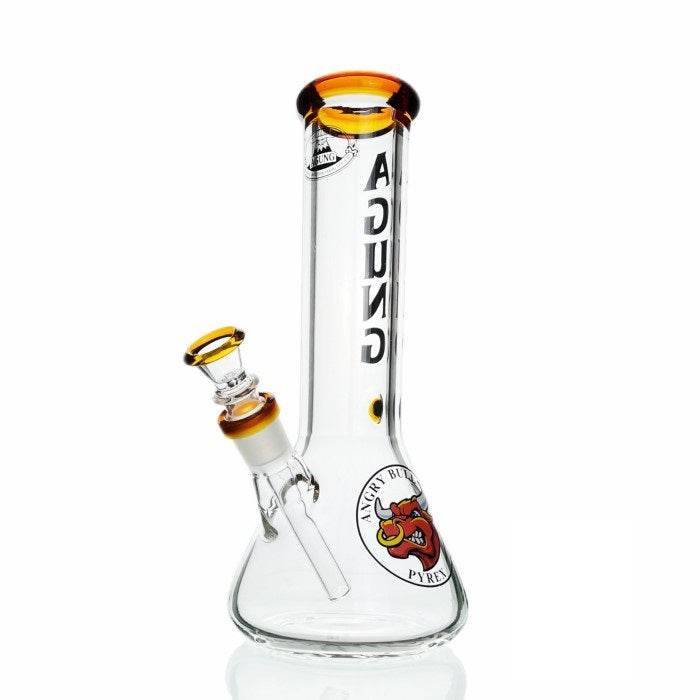Agung Beaker 7mm Thick Bong 25cm Yellow