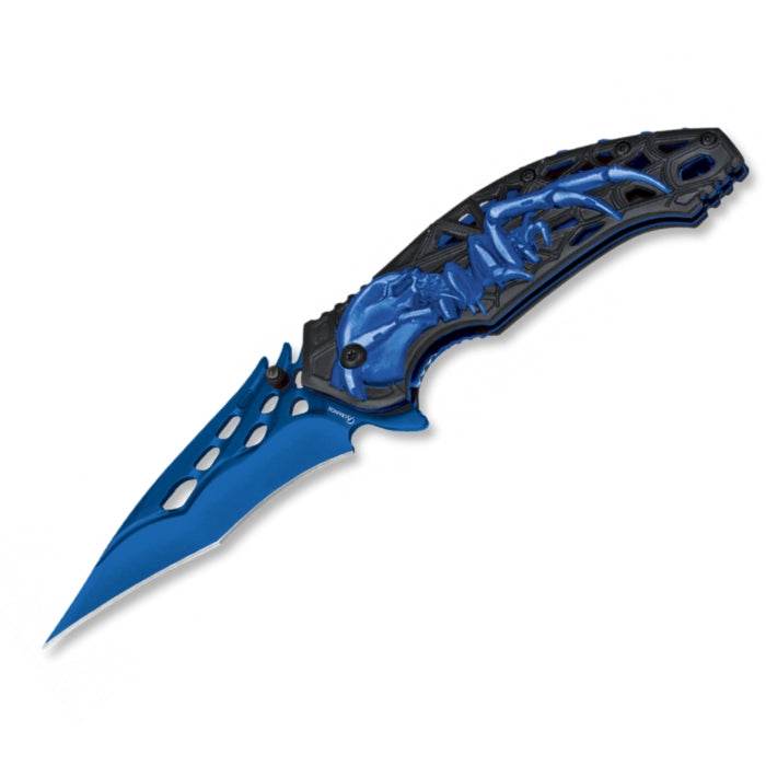 Albainox Blue Blade Aluminum 3D Handle Folding Knife 12cm - Bong Empire