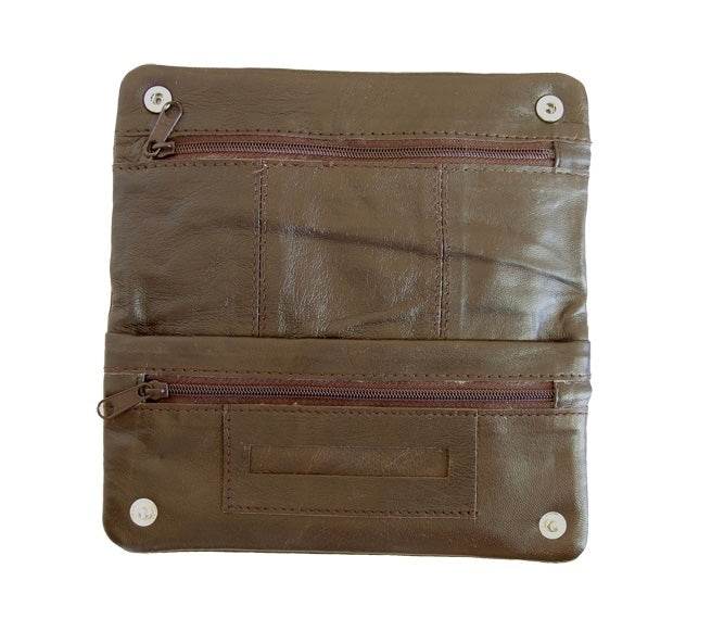 Agung Brown Leather Tobacco Pouch - Bong Empire