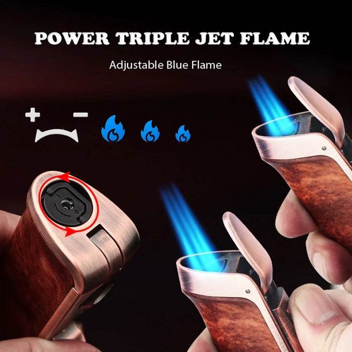 Honest Refillable Triple Jet Torch Lighter