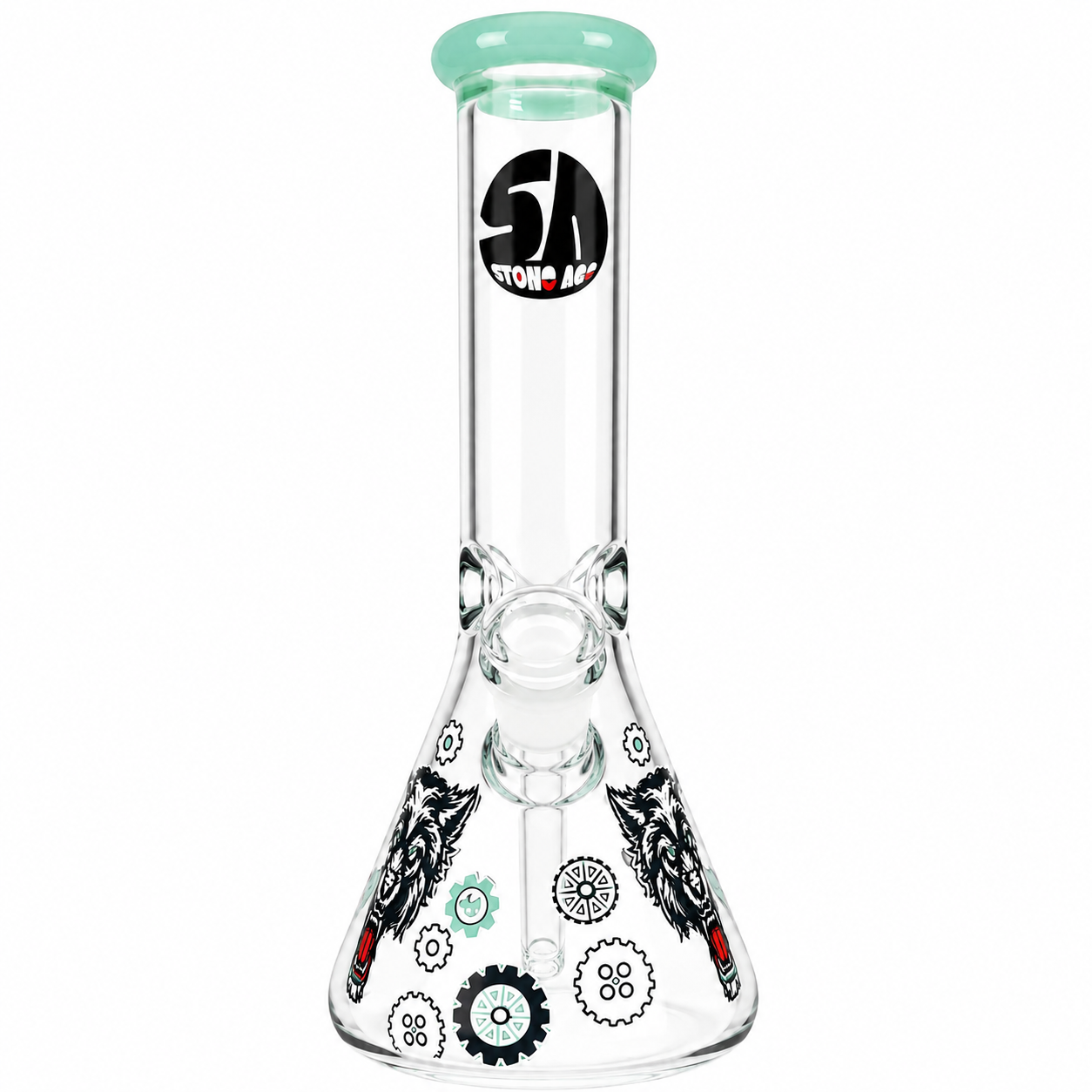 Stone Age Wolf Beaker Bong 25cm