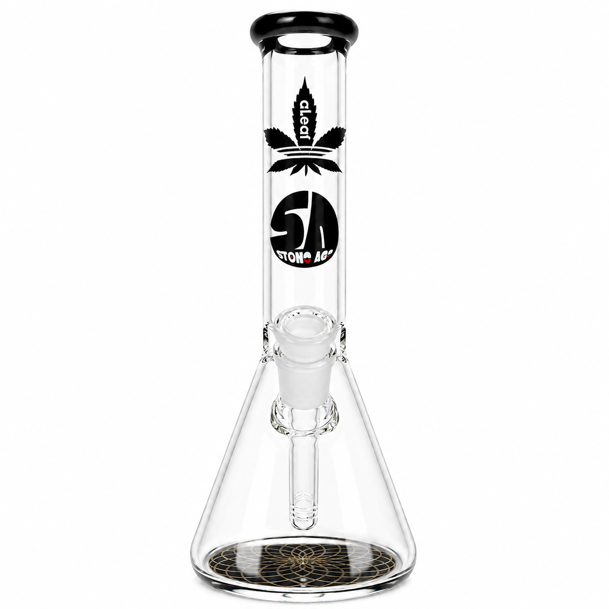 Stone Age Black Beaker Bong 25cm