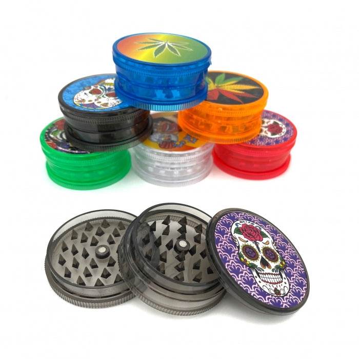 Acrylic Plastic 3 Piece Grinder 60mm - Bong Empire