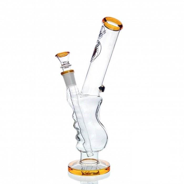 Agung Angry Bull Gripper Glass Bong 29cm Amber - Bong Empire