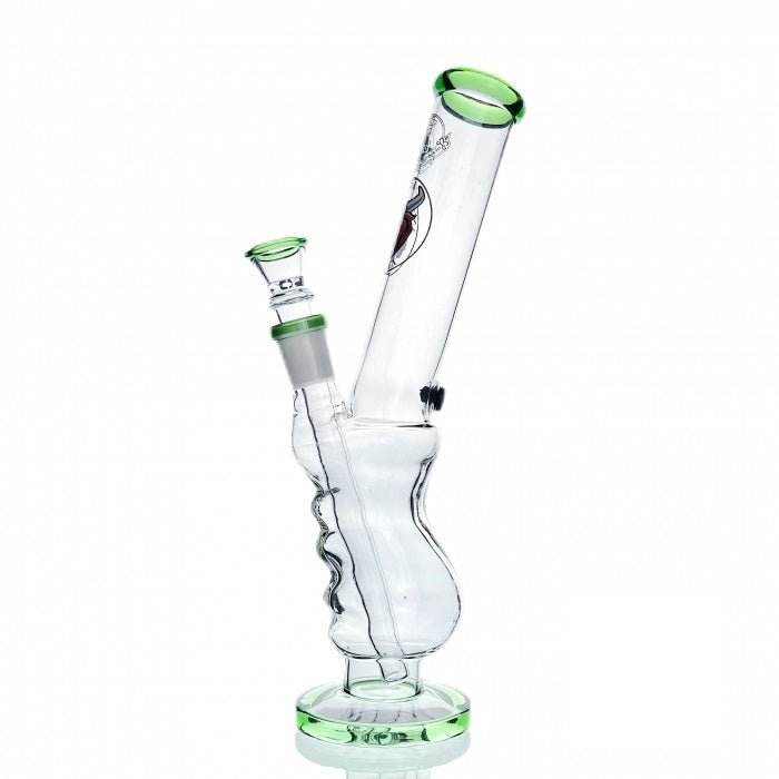 Agung Angry Bull Gripper Glass Bong 29cm Green - Bong Empire