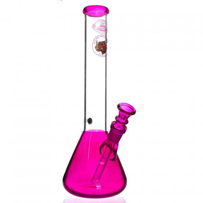Agung Bright Beaker Glass Bong 30cm Pink - Bong Empire