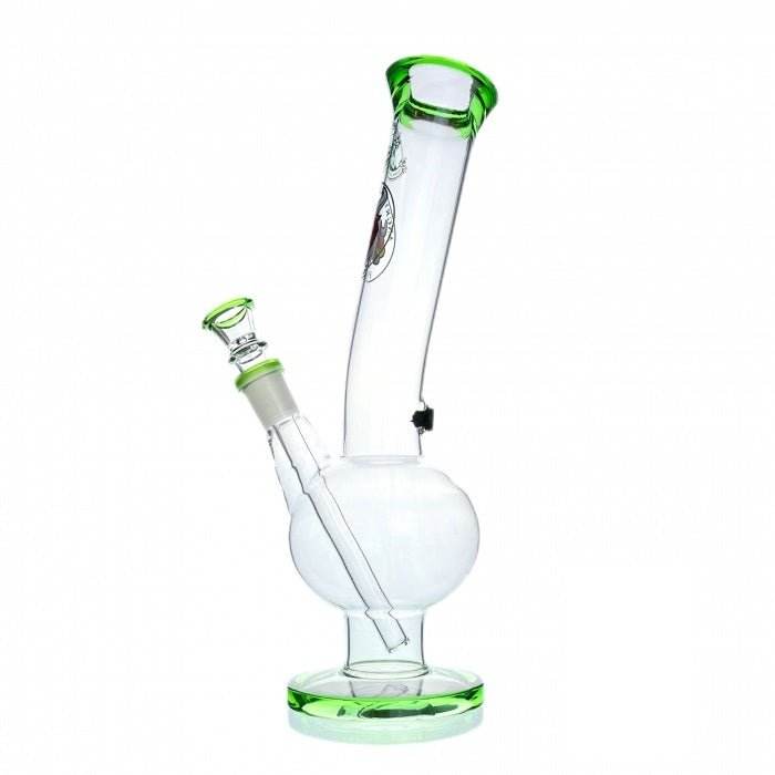 Agung Bull Bubble Glass Bong 31cm Green - Bong Empire