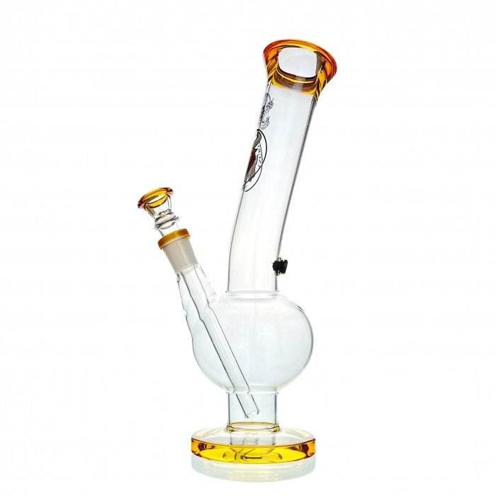 Agung Bull Bubble Glass Bong 31cm Amber - Bong Empire