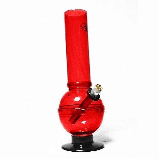 Agung Classic Bubble Acrylic Bong 28cm Red - Bong Empire