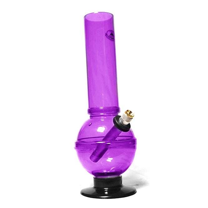 Agung Classic Bubble Acrylic Bong 28cm Purple - Bong Empire
