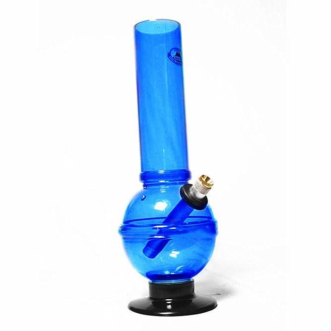 Agung Classic Bubble Acrylic Bong 28cm Blue - Bong Empire