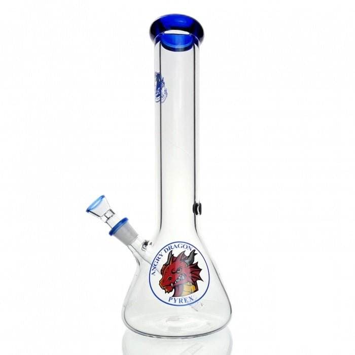 Agung Dragon Beaker Glass Bong 35cm Blue - Bong Empire