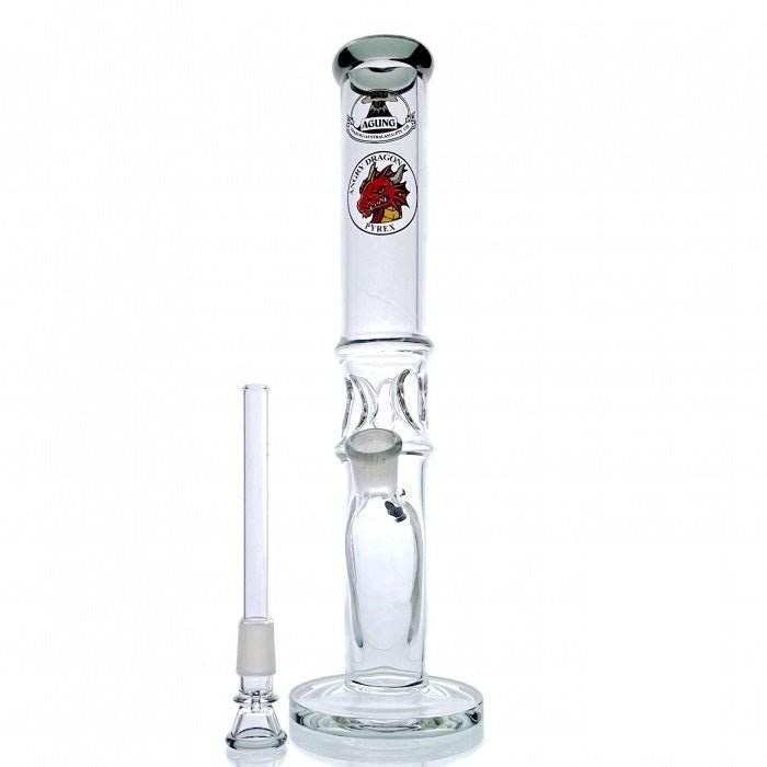 Agung Crazy Dragon Ice Slider Glass Bong 33cm Black - Bong Empire