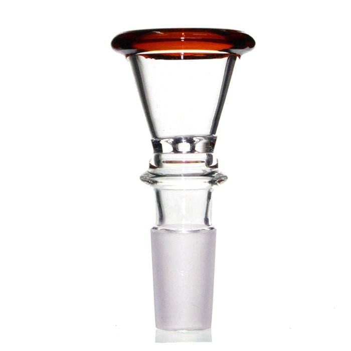 Agung Large Glass Cone Piece 14mm Amber - Bong Empire