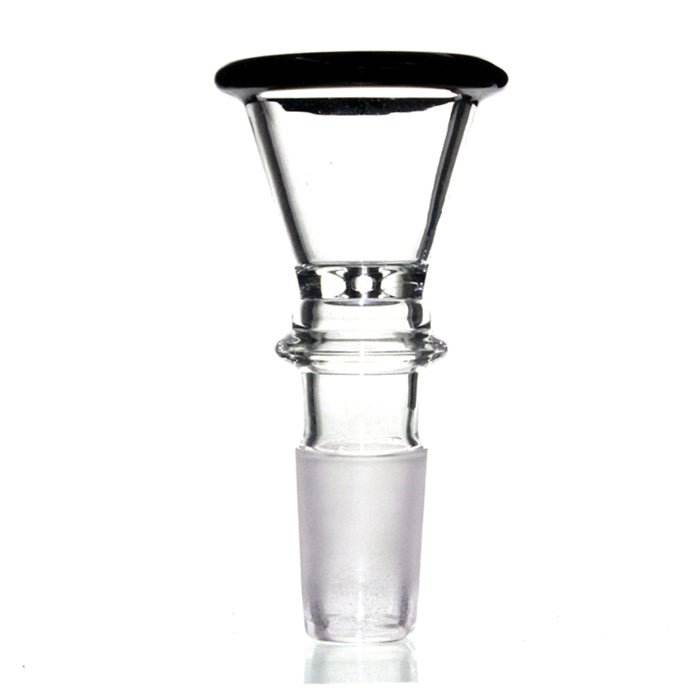 Agung Large Glass Cone Piece 14mm Black - Bong Empire