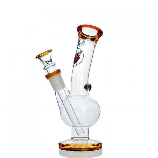 Agung Little Angry Bull Glass Bong 20cm Amber - Bong Empire