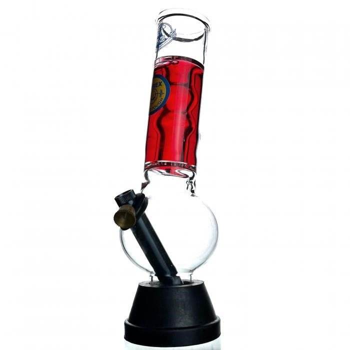 Agung Stumpy Smartie Cooling Glass Bong 25cm Red - Bong Empire