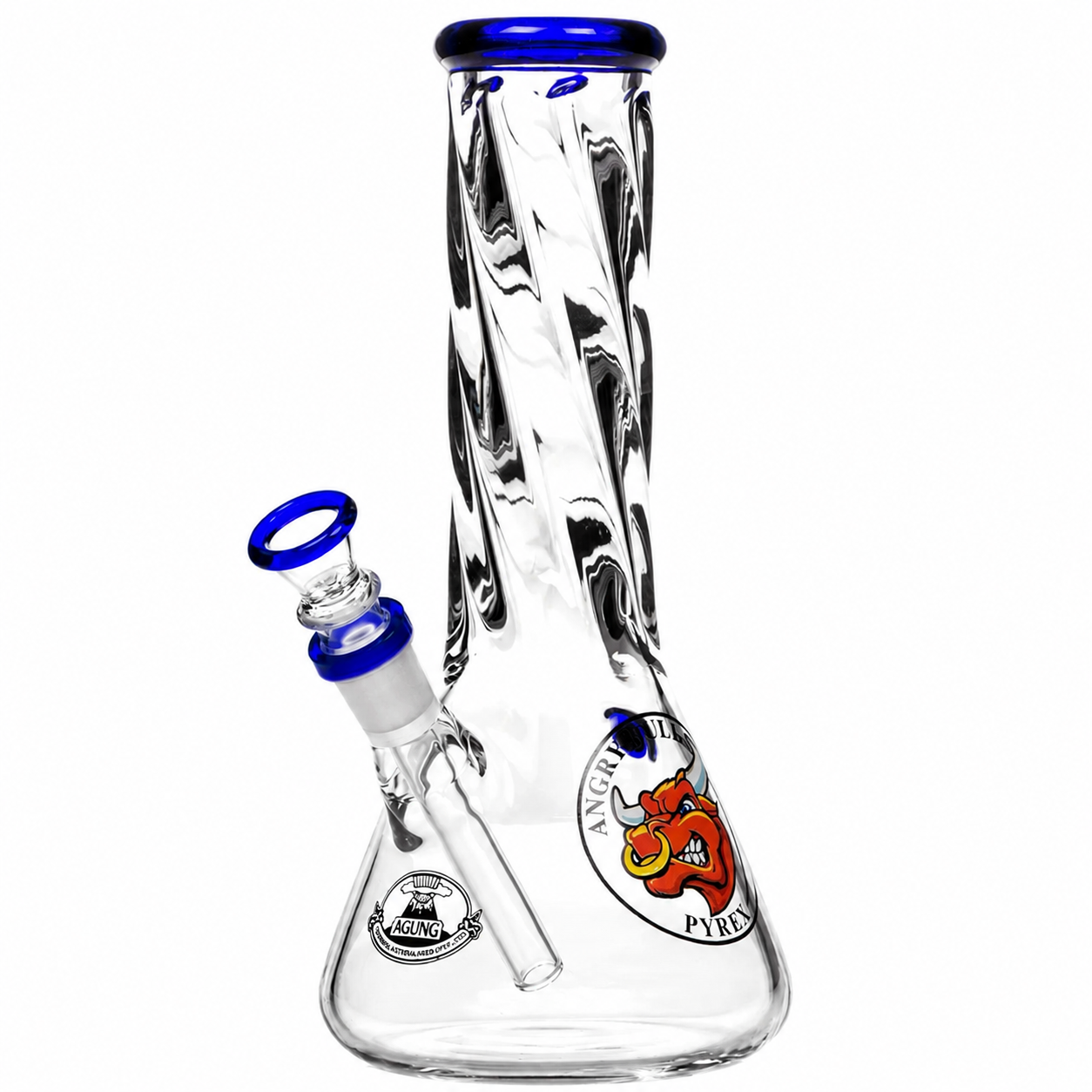 Agung Spiral Small Glass Bong 25cm