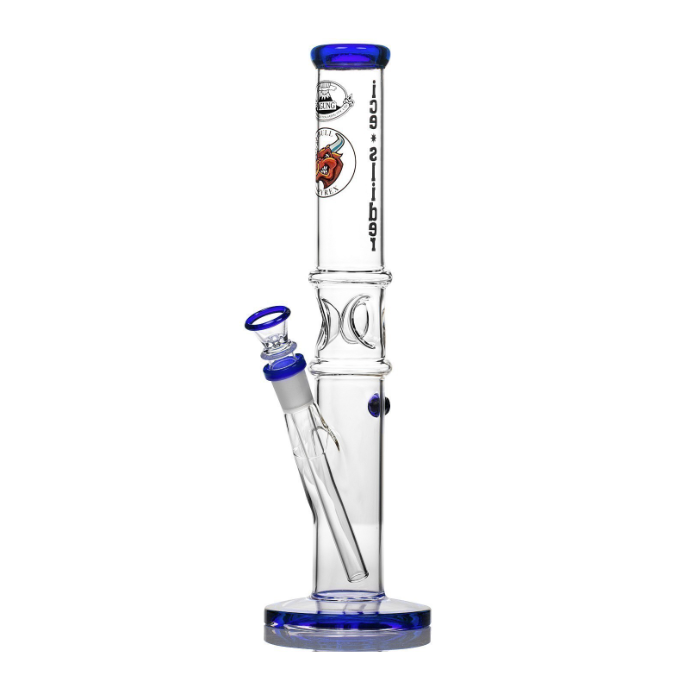 Agung Straight Tube Ice Slider Glass Bong 33cm
