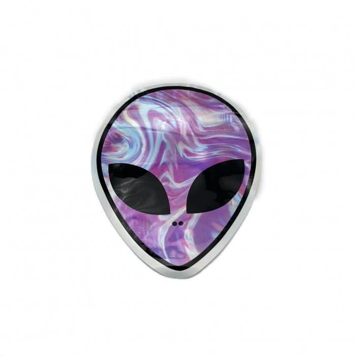 Alien Die Cut Mylar Bag With Ziplock 10cm - Bong Empire