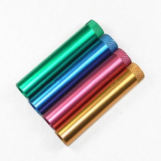 Anodized Metal Bonza Stems 8cm-18cm 10cm - Bong Empire