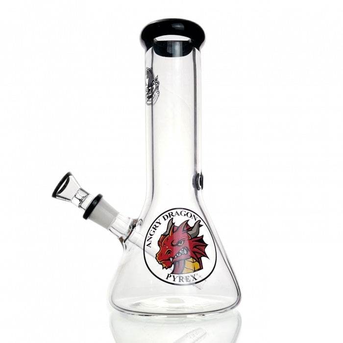 Agung Dragon Beaker Glass Bong 25cm Black