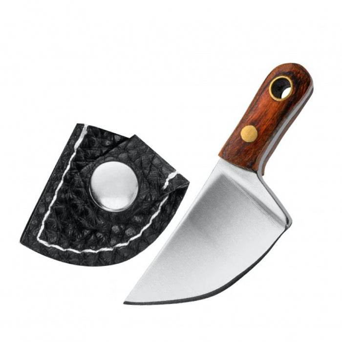 Stainless Steel Mini Knife With Sheath Keychain Set D - Bong Empire