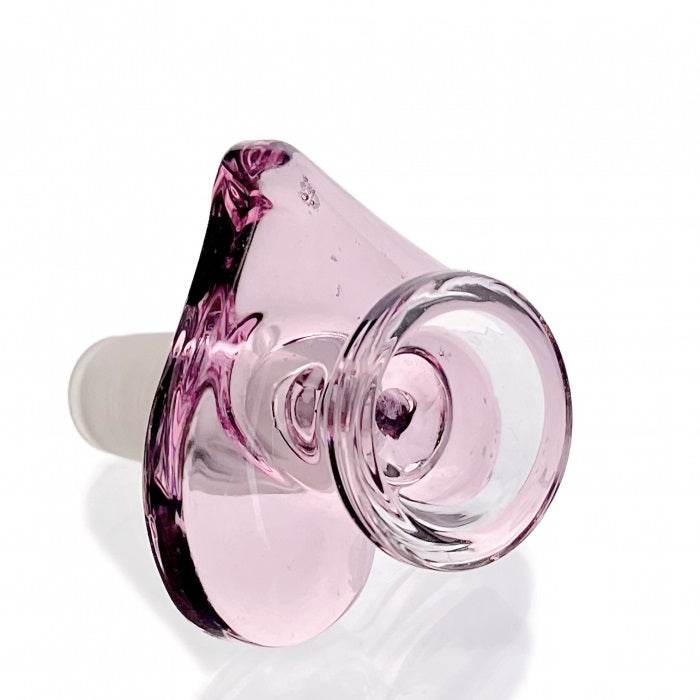 WEGE Pink Love Heart Glass Cone Piece 14mm - Bong Empire