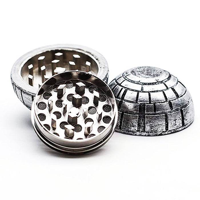Death Star 3 Piece Zinc Alloy Grinder Star Wars Design - Bong Empire