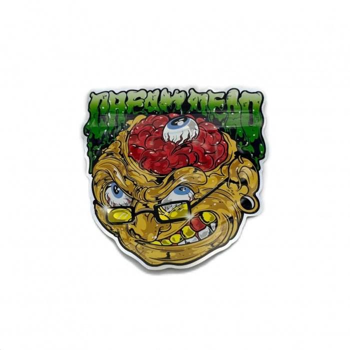 Dream Head Die Cut Mylar Bag With Ziplock 10cm - Bong Empire