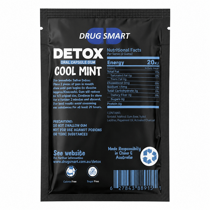 Drug Smart Detox Chewing Gum Cool Mint - Oz Sweet Puff