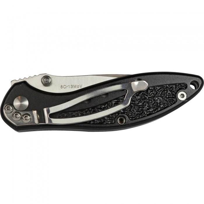 Enlan Black Alloy Handle With Speckle Folding Knife - Bong Empire