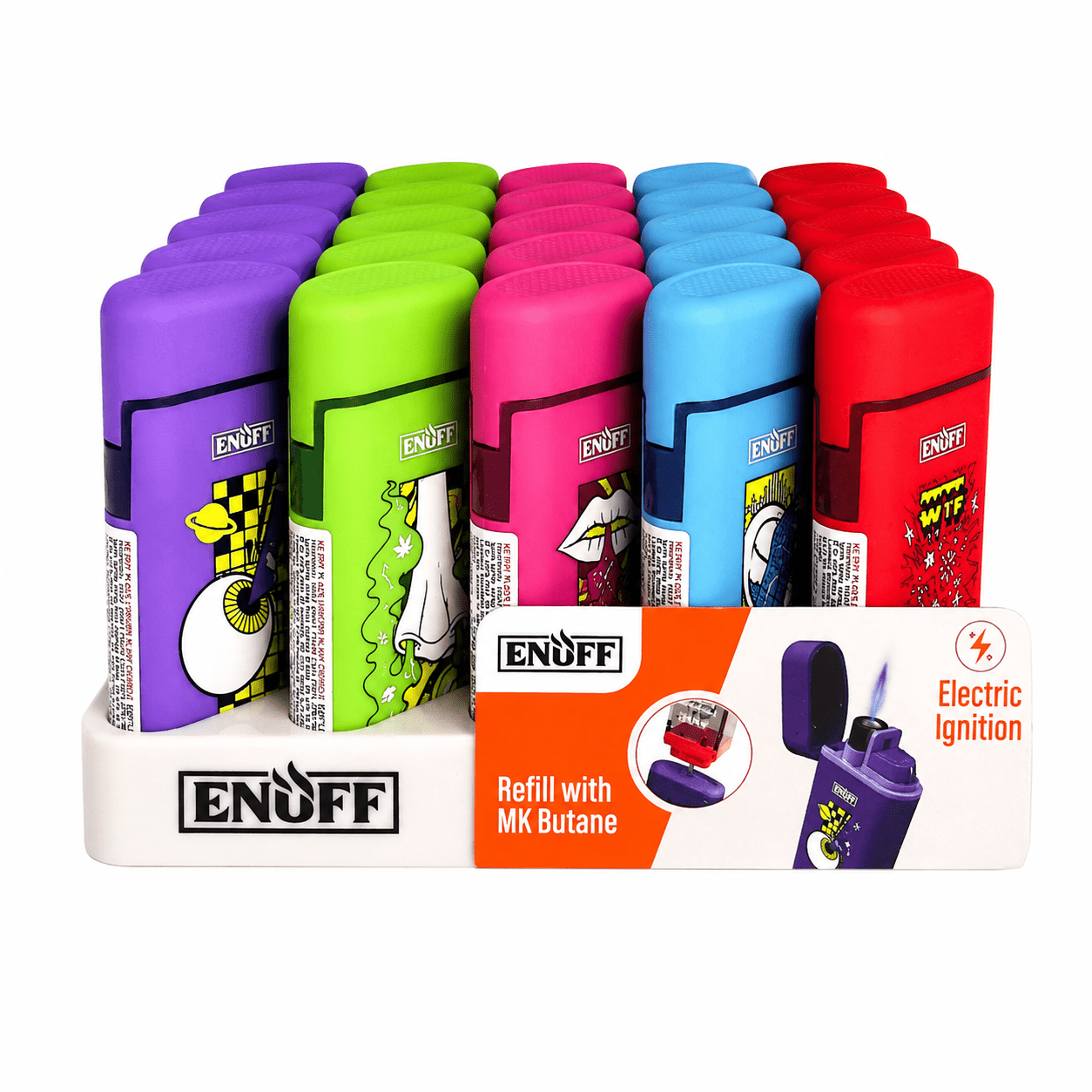 Enuff Rubberised Jet Lighter 7cm - Oz Sweet Puff