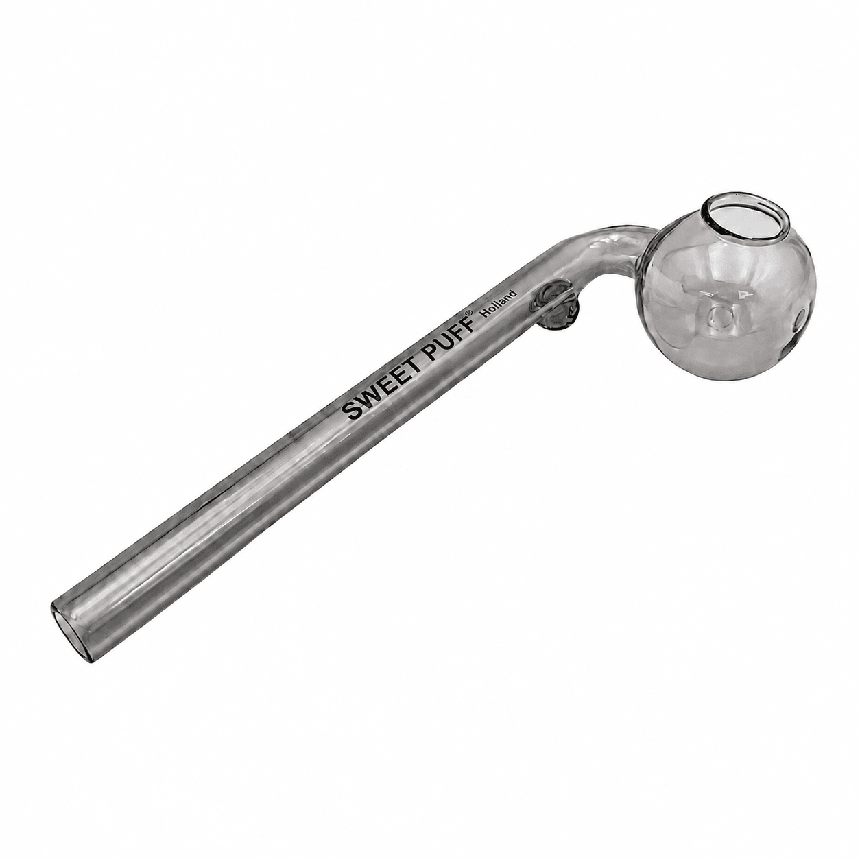Full Colour Sweet Puff Glass Pipe 14cm Grey