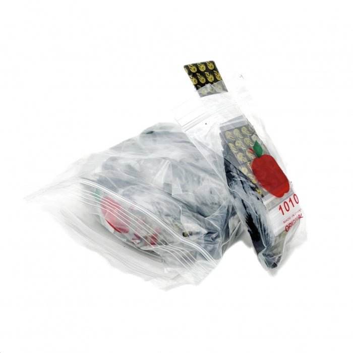 Golden Skull Resealable Plastic Bags 25x25mm 1000 Pack