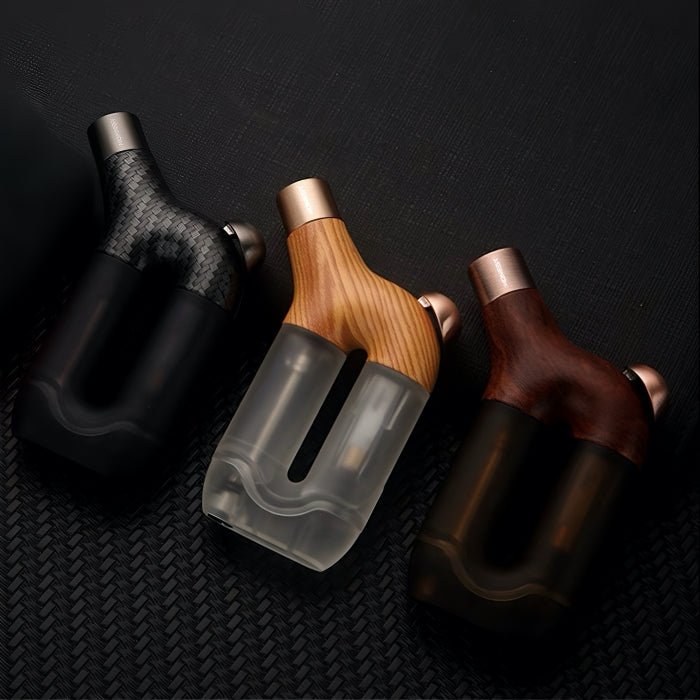 Honest Single Jet Flame Torch Lighter – Wood & Carbon Fibre Finish - Bong Empire