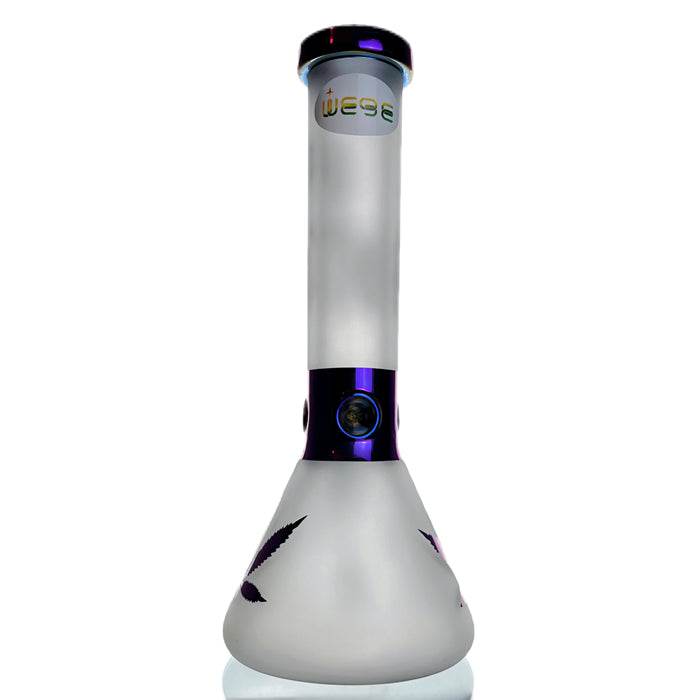 WEGE Rick And Morty Ice Catcher Beaker Water Pipe 32cm Purple - Bong Empire
