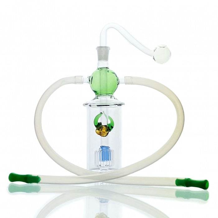 Glass Percolator Water Pipe For Two 13cm - Bong Empire