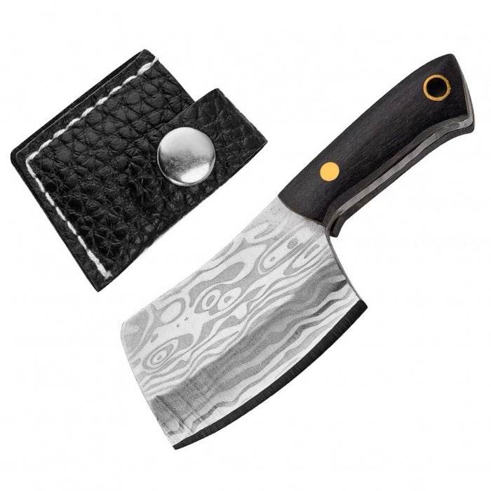 Stainless Steel Mini Knife With Sheath Keychain Set M - Bong Empire