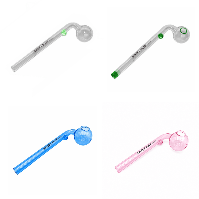 Mixed Designs Sweet Puff Glass Pipes