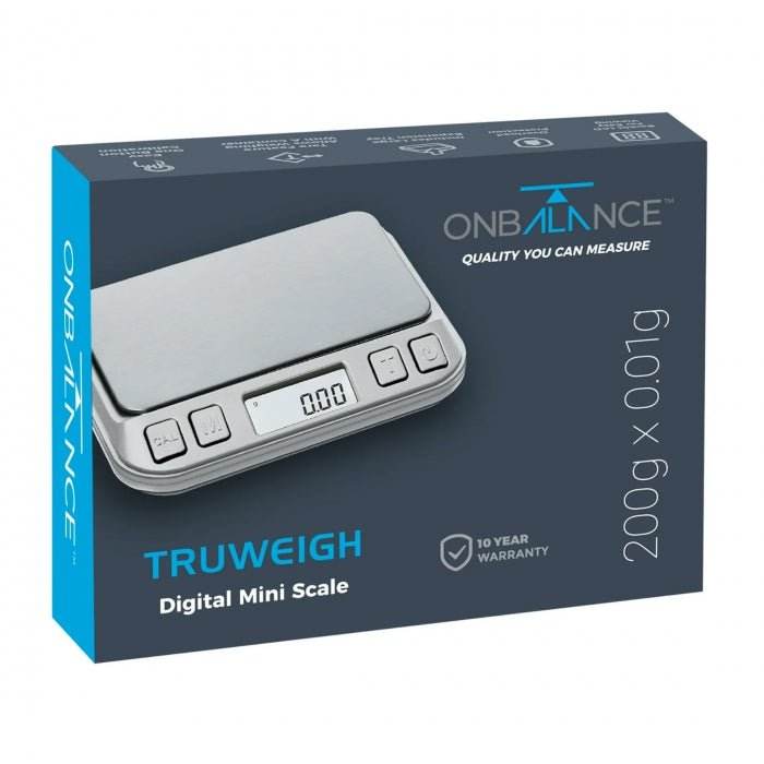 On Balance Truweigh Digital Scales TW200SL 0.01g-200g - Bong Empire