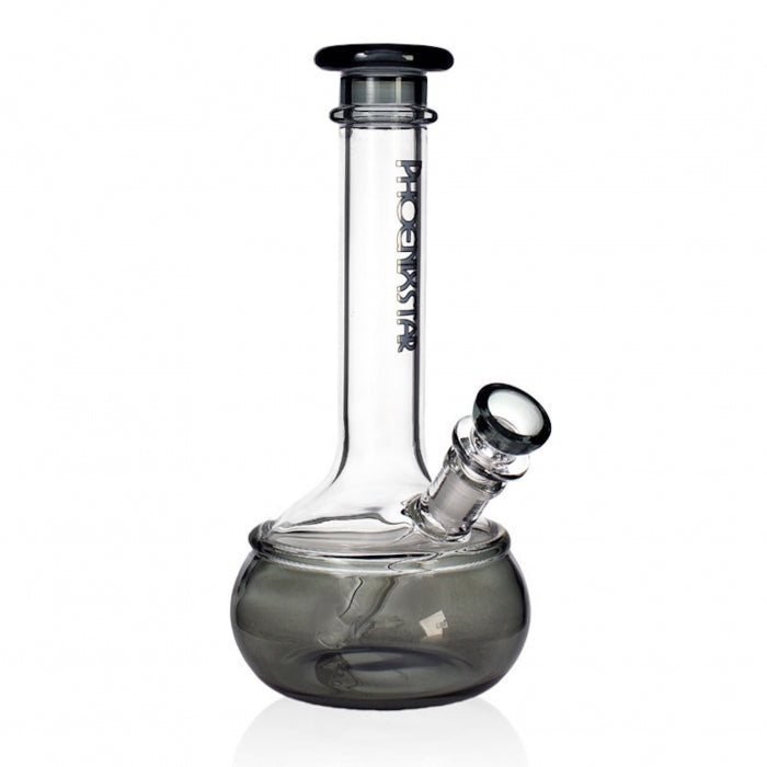 Phoenix Star Medium Drum Glass Bong 24cm Black - Bong Empire