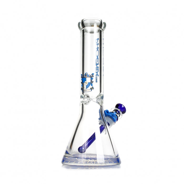 Phoenix Star 9mm Extra Thick Glass Beaker Bong 31cm Blue - Bong Empire