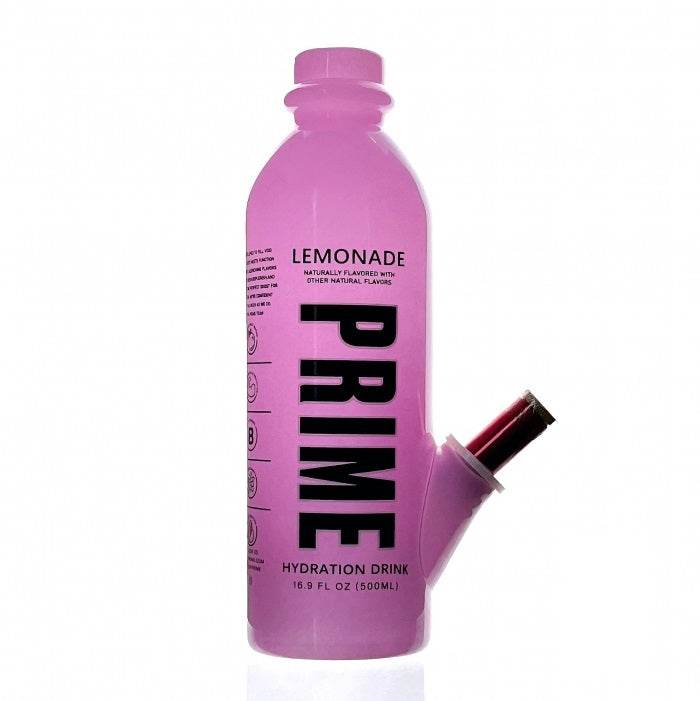 Prime Bottle Glass Bong Pink 22cm - Bong Empire