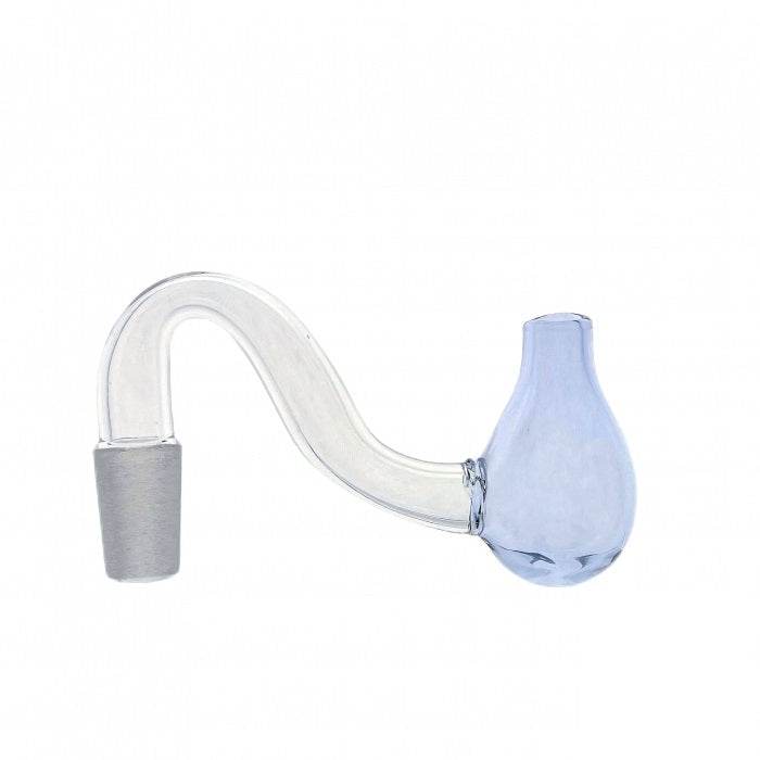 Mini Coloured Glass Bubbler Top Pipe 14mm / 8cm Purple - Bong Empire