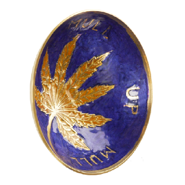 Agung Small Brass Leaf Bowl – 10cm Diameter