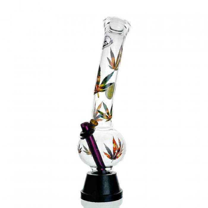 Agung Coloured Pattern Glass Bong 32cm