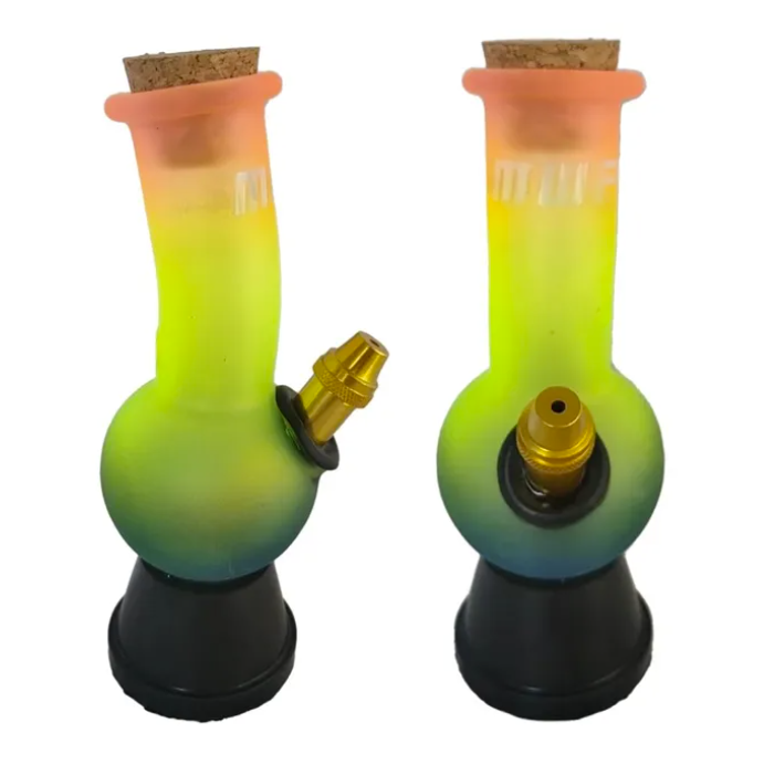 Rainbow Bubble Bong 18cm