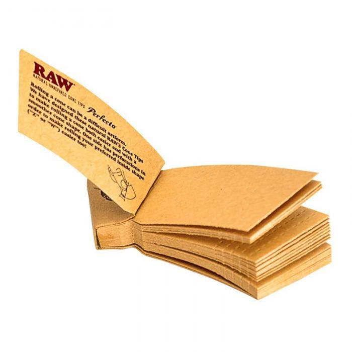 Raw Filter Cone Tips Perfecto 32 Per Booklet - Bong Empire