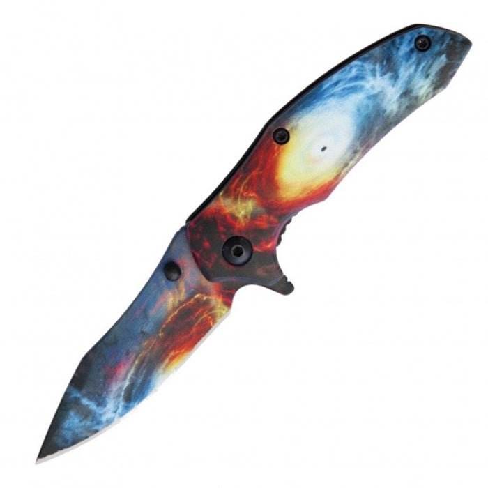 Rough Ryder Galaxy Series Black Hole Folding Knife - Bong Empire